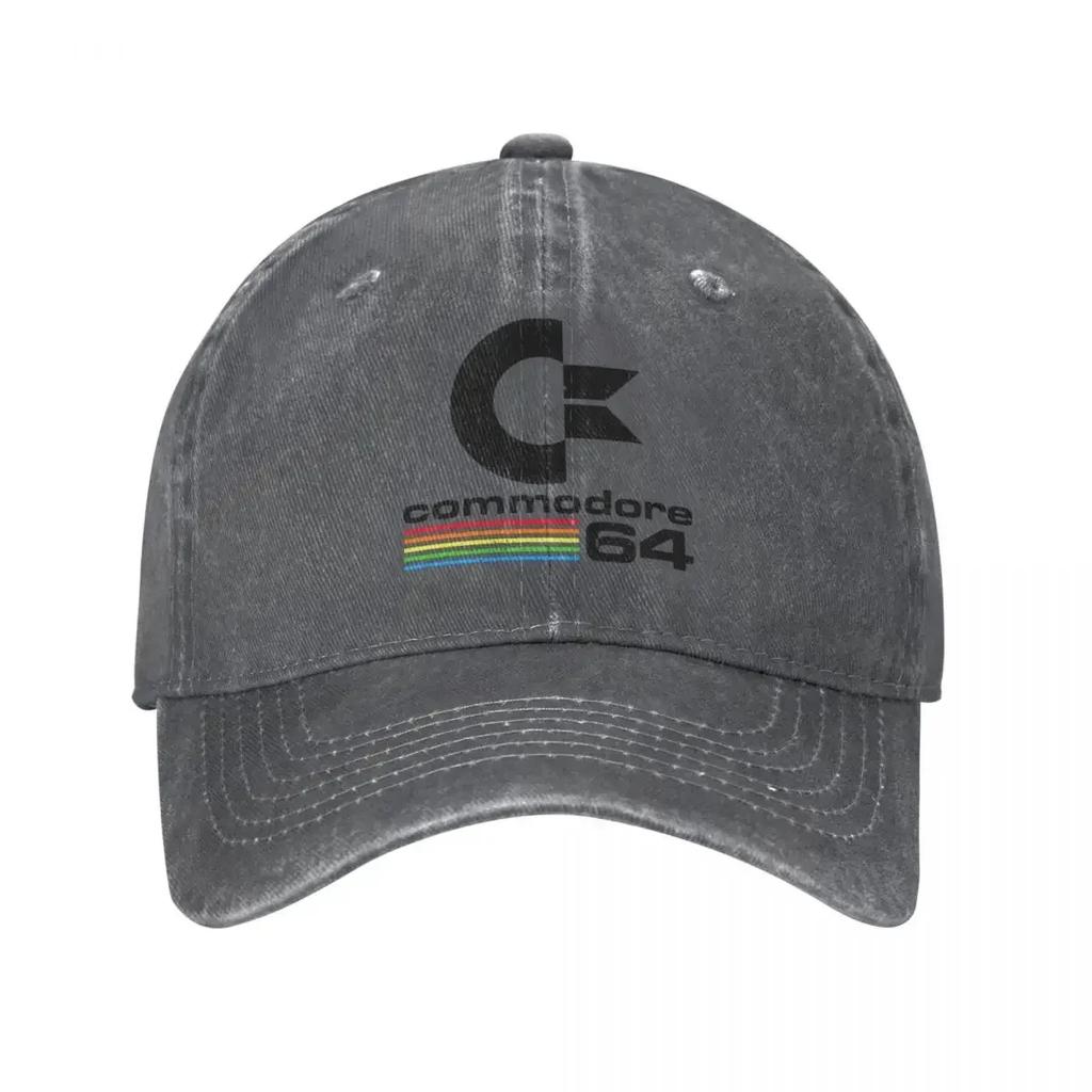 Cappellini da Baseball Vintage Commodore 64 Merch Per Unisex Cappelli Lavati Vintage C64 Retro SID Amiga Cappellino Cappello da Papà Regolabile