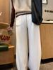 Women's Thick Loose White Winter Sweatpants - Plus Size, Slimming, Drapey Soft Rice Pants for Chubby Girls