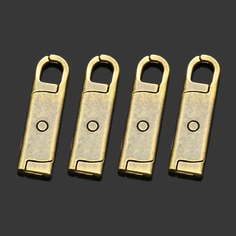 

4-Piece Set of Rotating Zipper Pulls—Suitable for Luggage, Jackets, Backpacks, Boots, Wallets, and Coats античная латунь