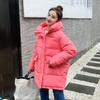 Down Cotton Clothing Women's Winter Small Style Mid-length Small Children's Winter Hooded Wide