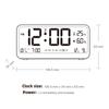 Multi-function Digital Clock LED Brightness Adjustable Temperature & Humidity Display Dual Mode Alarm Clock Bedside Desk Clock
