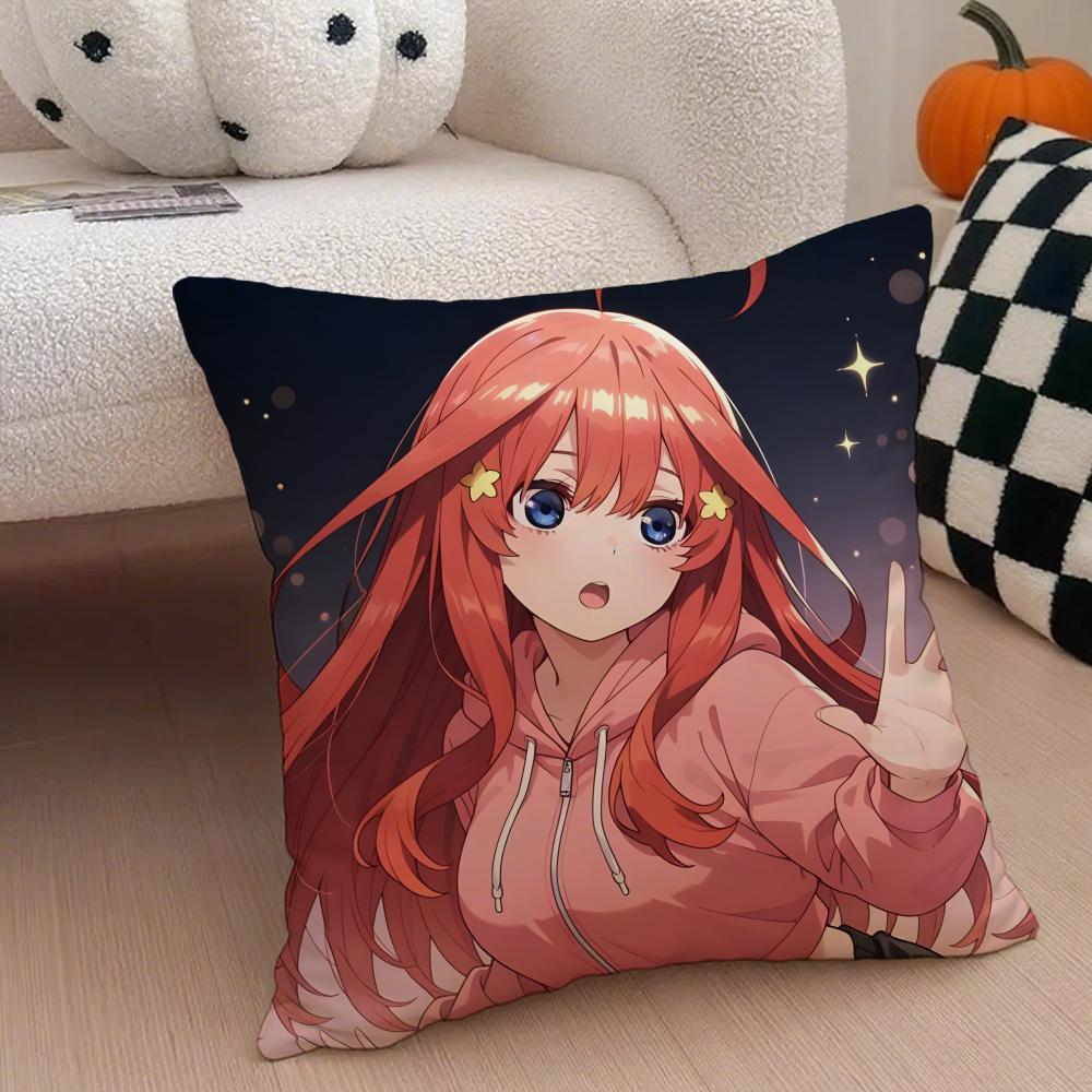 NNakano IItsuki Cushion Cover Throw Pillow Cover Hidden Button Durable Polyester Chair Cushion