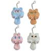 Plush Cat Keychain Cartoon Animal Pendant Keyring Fashionable Stuffed Doll Key Rings Jewelry for Backpacks and Phones