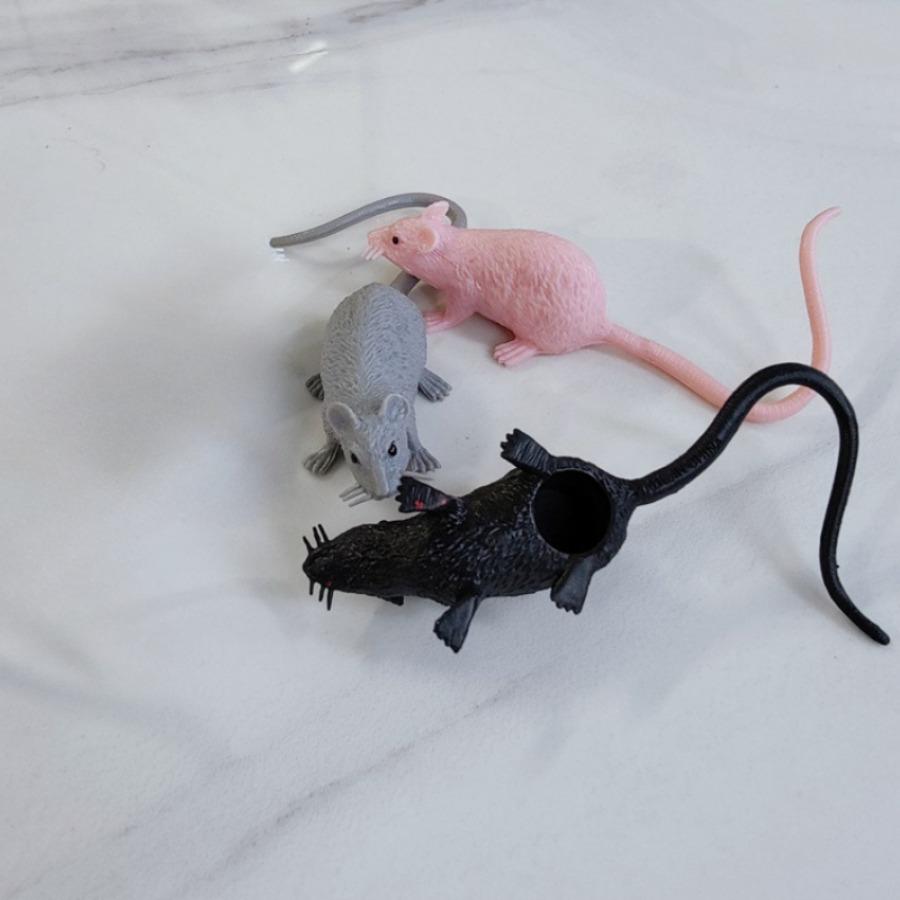 20/10pcs Halloween scary props, Realistic Mini Plastic Mice, Simulated Terror Mouse Figurines for Prank Joke, Plastic Figurines