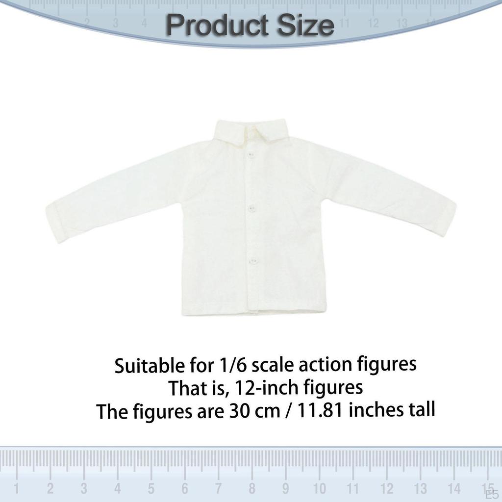 1/6 Shirt, Casual And Elegant Retro Style Clothing for 30cm Male Articulated Figure.