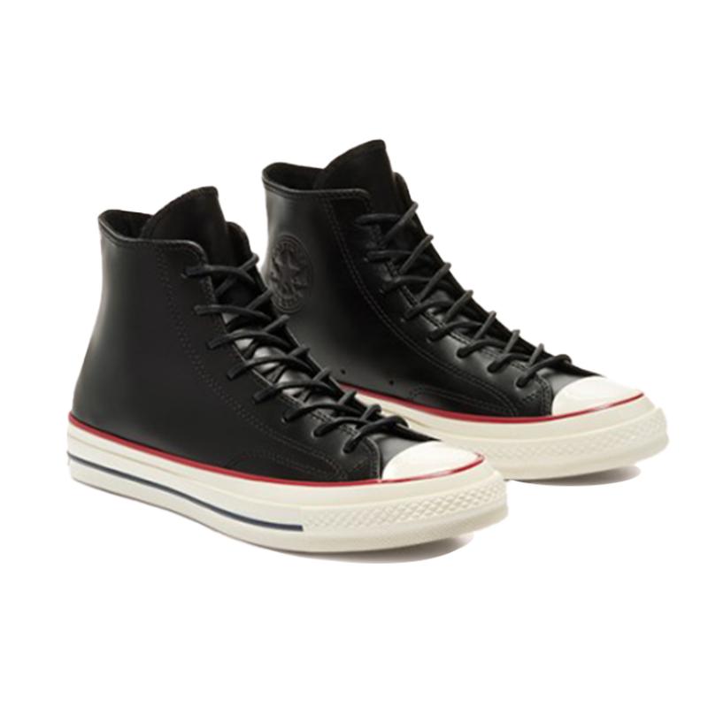 Converse Chuck 70 Chuck Taylor All Star Hi Synthetic Leather Non-Slip Resistant and Lightweight High-Top Board Shoes Unisex Black