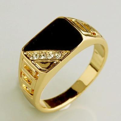Black Enamel Wedding Rings for Women Micro Paved One Line CZ Hollow Band Special-interested Lady Engagement Party Jewelry