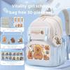 2024 Capybara Girls' Backpack: Stylish, Spacious & Perfect for Grades 1-6