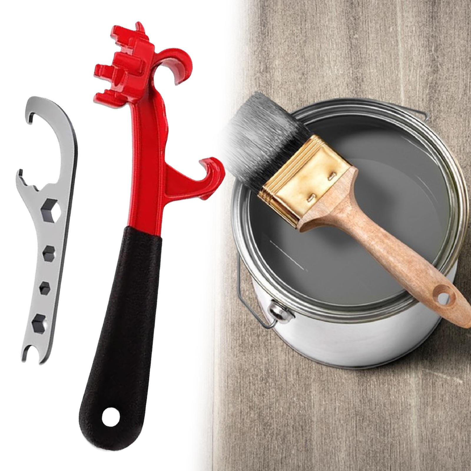 

2x Bucket Opener Tool Lid Shop Portable Non Slip Aluminum Garage Industrial Metal