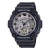 Casio World Time Telememo Quartz Watch AEQ-120W-7AV Men's Black Metallic Gray