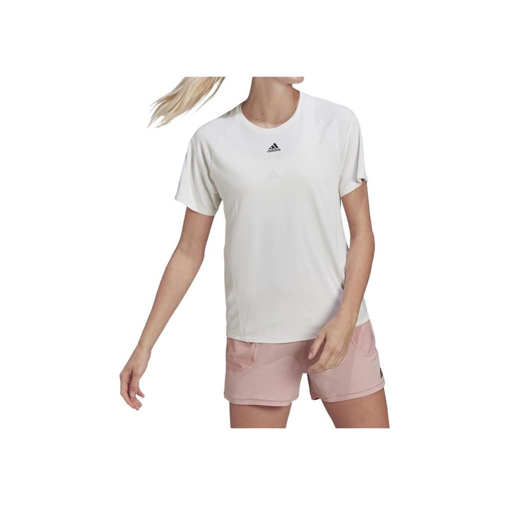 New Adidas Raglan Sleeve T Shirt Women's White HI3968