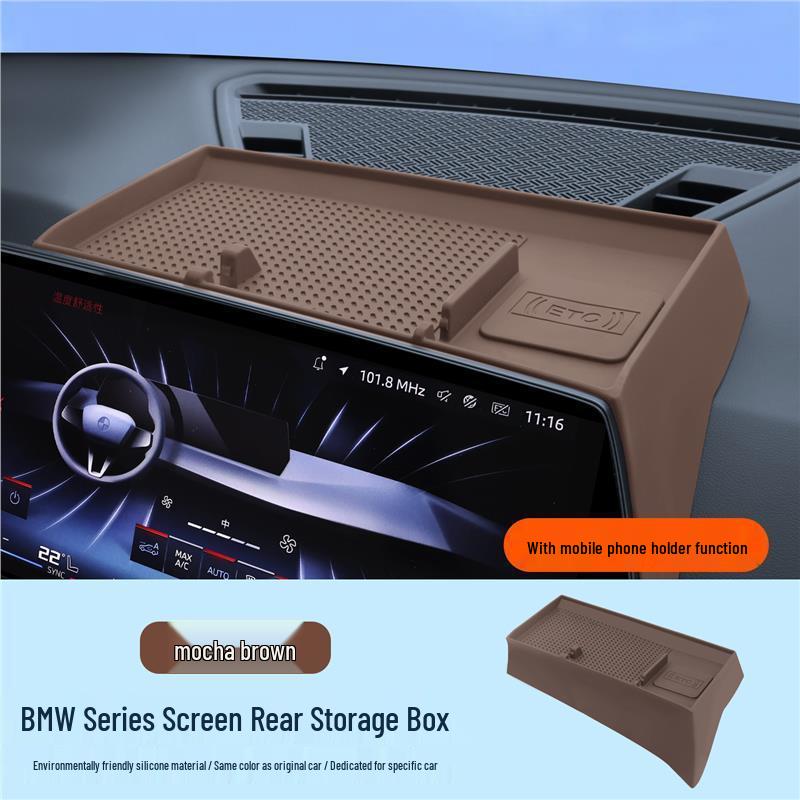 BMW X5, LX3, iX1, New 3 Series, 5 Series Center Console Screen Silicone Storage Box Accessory.