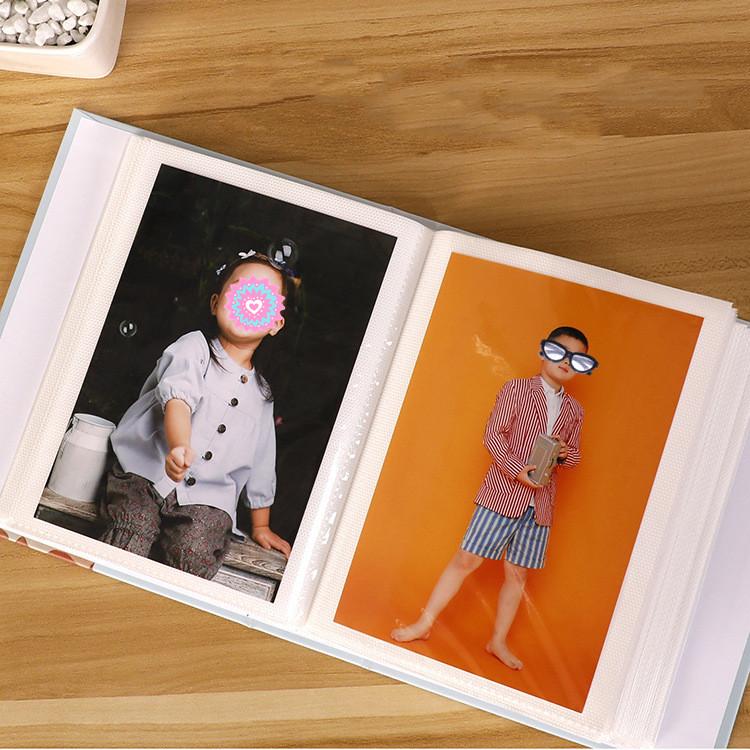 Household Photo Album Insert Type 4D Large 6 Inch 100 Plastic 6 Inch Children's Photo Album Hot Stamping  Picture Album