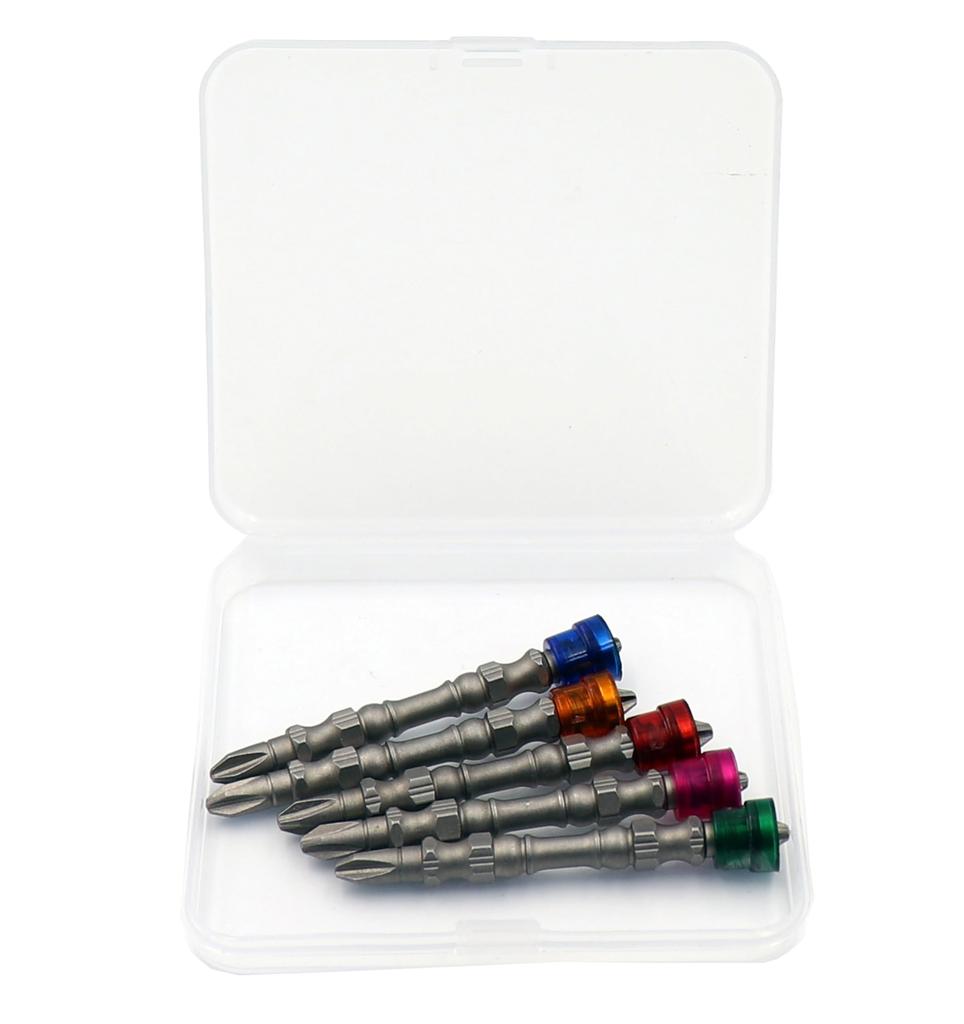 Electric Power Driver Bit Set Phillips Screwdriver Bits, Magnetic 5pcs 1/4 Inch Hex Shank PH2 Magnetic Phillips Cross Screw Bits