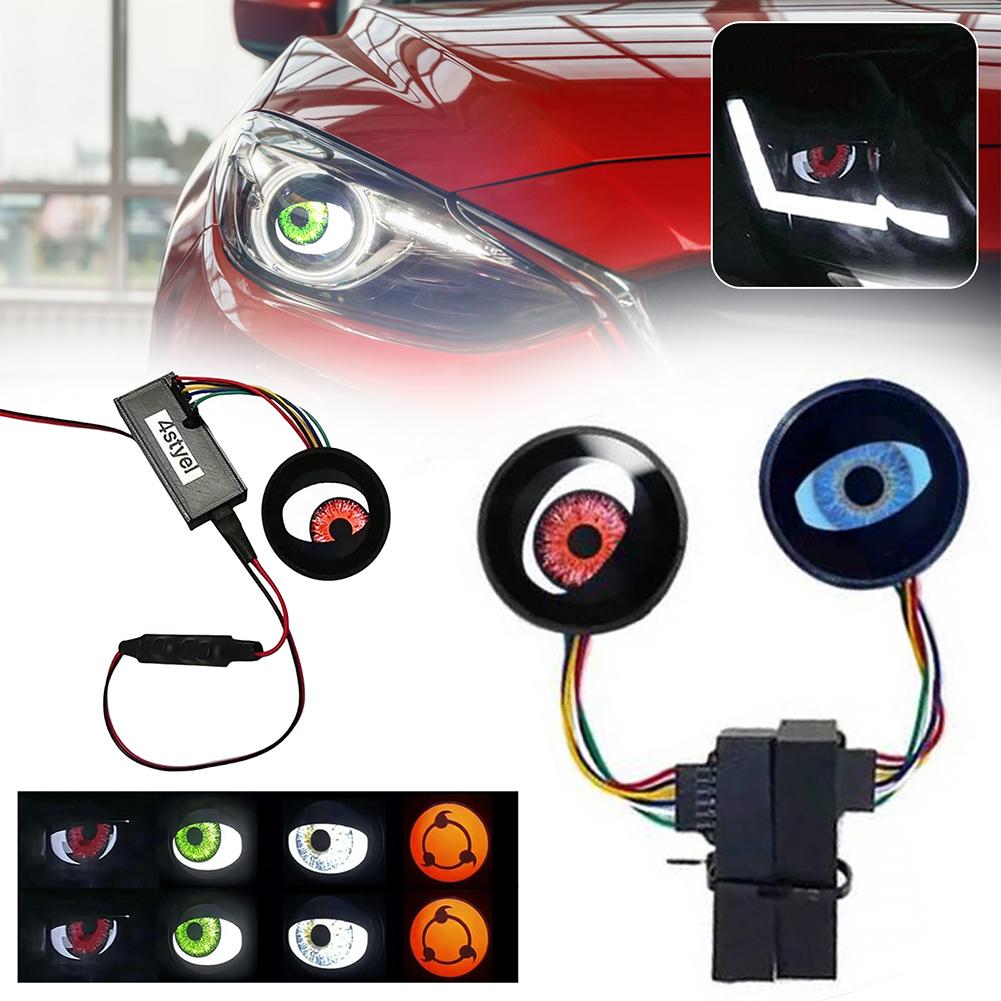 Demon Eye LED Headlights,Energy Efficient Modified Car Front Headlight,LED Automotive Headlight Bulbs for Most Vehicles