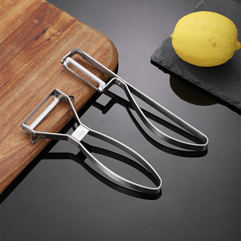 

Multi-functional Stainless Steel Fruit Vegetable Peeler with Potato Peeler Function, Ergonomic Comfort Grip for Kitchen Use - Durable Efficient Design 430A