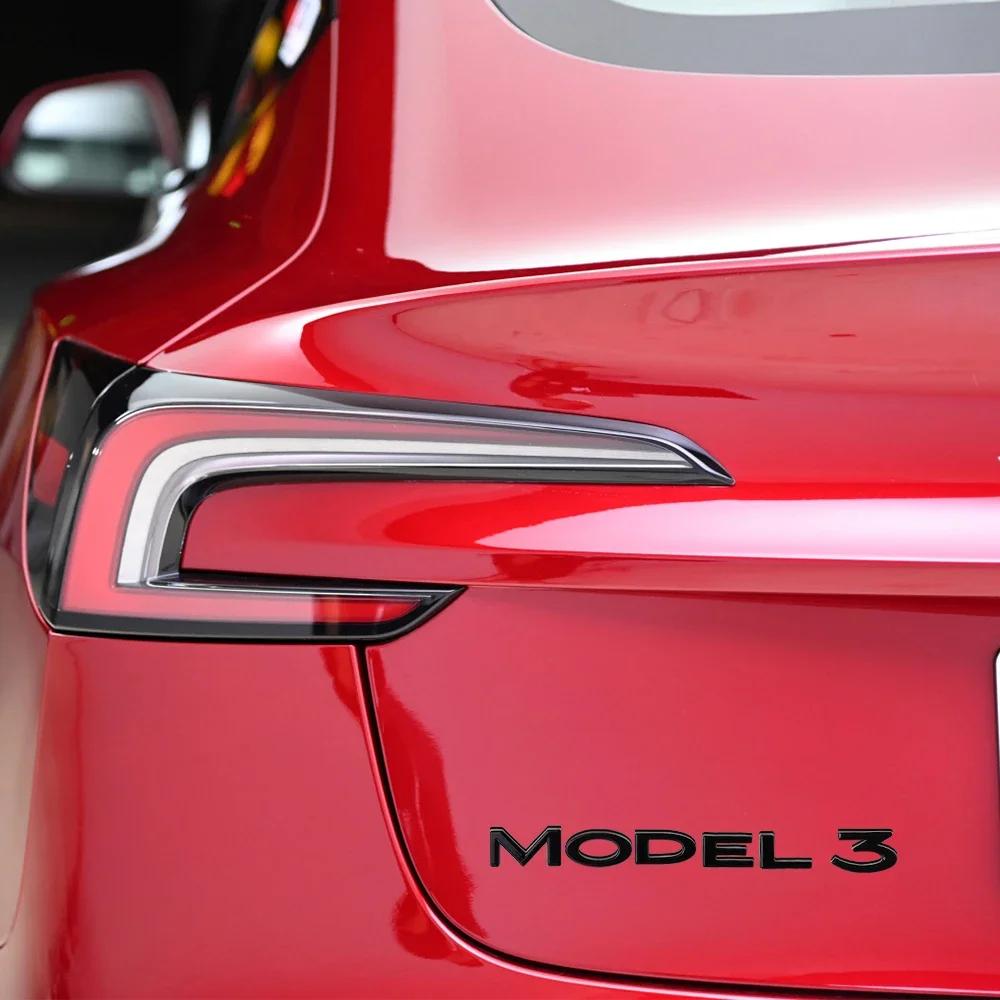 Car Sticker 2025 Hot 1pcs Car Original ABS Letter Logo Rear Tailgate Trunk Emblem Stickers Accessories For Tesla MODEL 3 MODEL Y