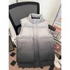 Unisex Gradient Stand Collar Winter Vest - Fashionable, Casual, and Versatile Outerwear