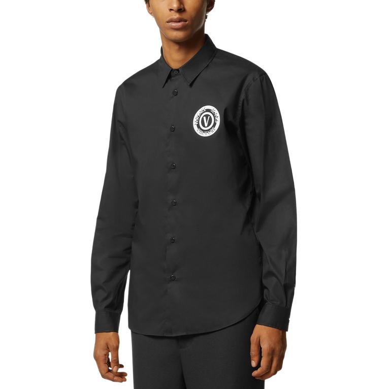 VERSACE JEANS COUTURE SS24 Shirt Men's Black E76GALYS1-ECN002-E899