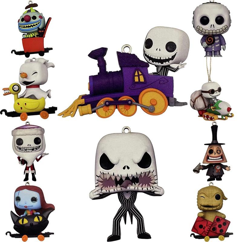 Pingente Único de Árvore de Natal Jack Sally Pesadelo Antes do Natal Decoração de Halloween