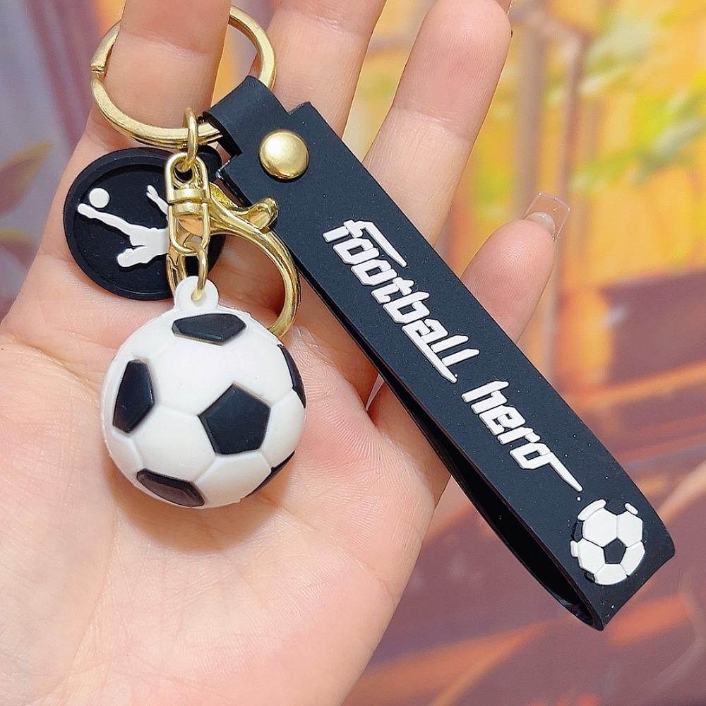 2Pcs Football Keychain Bag Pendant Souvenir for Birthday Party Football Carnival Wedding New Year Fans Car Keychain Small Gift