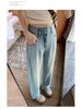 Tencel Soft Denim High Waist Nostalgic Blue Wide Leg Women's Jeans, Summer 2025