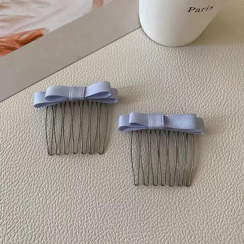 1Pcs Korean Fashion Sweet Ballet Bowtie Hair Comb French Hairpin Girl Barrettes Sidebangs Hair Pin Female Hair Styling Decors
