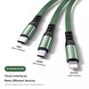 AGN4   100W Fast Charger Scalable 3-in-1 Charging Cable For Citroen C5X C3 C4 Aircross Picasso Cactus Celysee e-C3 e-C4 C6 C1 C2 Berlin