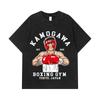 275 GSM Gewaschene T-Shirts 100% Baumwolle Hajime no Ippo V10 Druck Unisex Schweres Baumwoll-T-Shirt