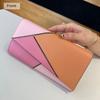 2025 Patchwork Genuine Leather Women Wallets High Quality First Layer of Cowhide Long Wallet Gorgeous Clutch Bags For Ladies Purse