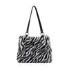 Versatile Cow Pattern Plush Shoulder Bag Large Capacity Women Handbag for Everyday Use