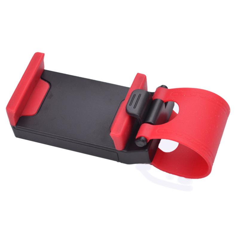 Car Steering Wheel Mobile Phone Holder Universal Mount Buckle Phone Holder for Steering Wheel Navigation Car Auto Accessories