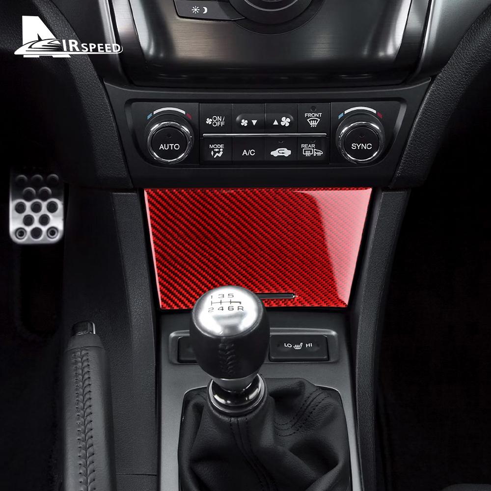 Real Soft Carbon Fiber Sticker for Acura ILX 2013 2014 2015 2016 2017 2018 2019 2020 2021 2022 LHD Car Center Storage Box Trim