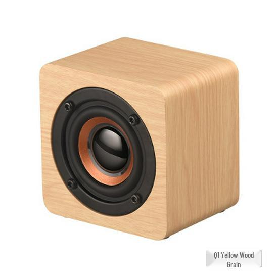 Q1 Portable Retro Wooden Bluetooth Speaker - Mini Subwoofer & Creative Gift
