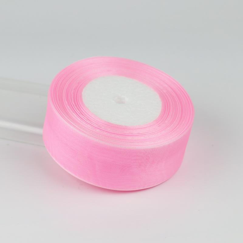 Handmade Hair Tie DIY Gift Packaging Materials Flower Ribbon Chiffon Ribbon Organza Silk Colorful Ribbon Ribbon Bow DIY Flower Handmade