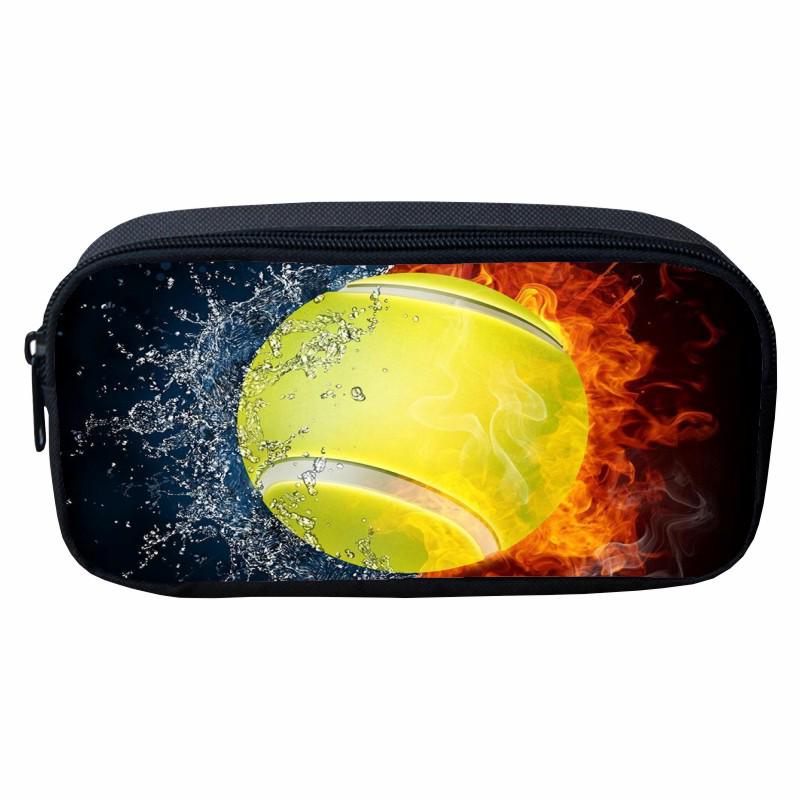 Flame Pattern Pencil Case for Kids - Cartoon Design for Primary School Boys