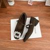 Mary Jane shoes 2025 spring women's source Litong Korean version one word with square buckle high-end single shoes women wear high heels
