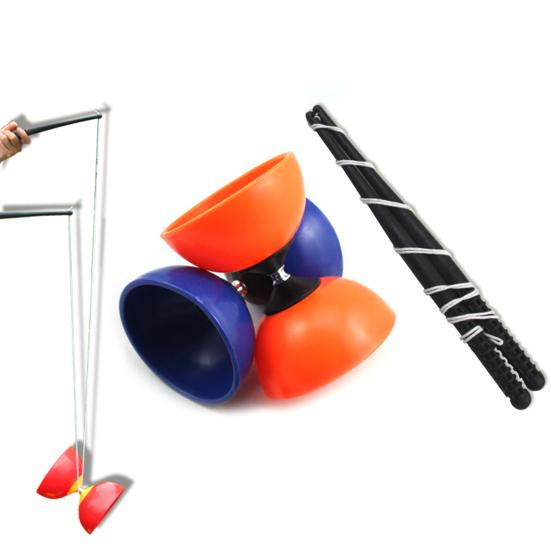 Žonglování Diabolo Funny 3 ložisková spojka Kovové tyčinky Čínské hračky YOYO string Bag Hračky pro děti