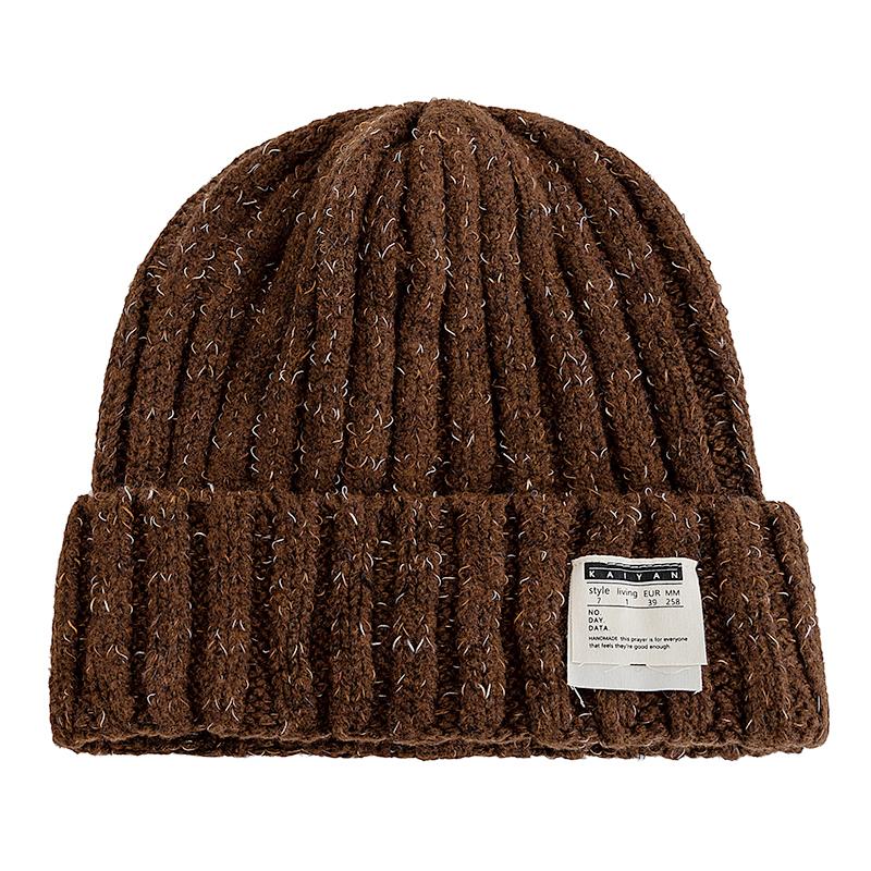 New Women Slouchy Loose Winter Hats Decoration Beanie Hats For Women Warm Beanie Streetwear Cap Hats Outdoor Winter Knitted Hat