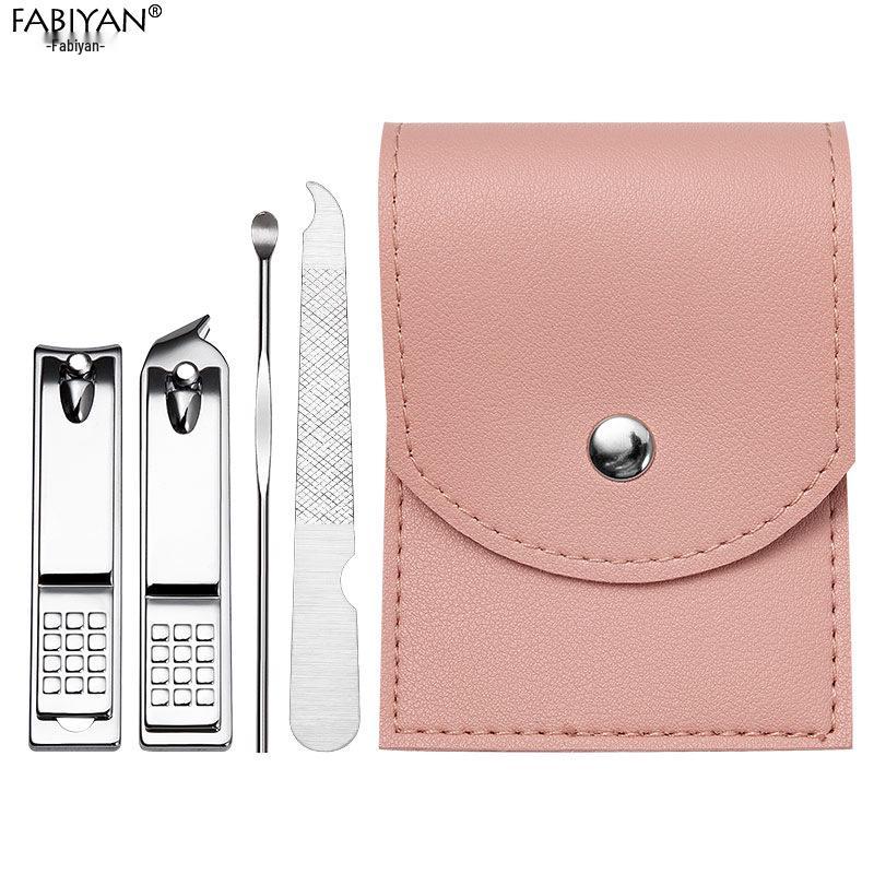 18-Piece Stainless Steel Manicure Tool Set - Nail Clippers & Grooming Tools