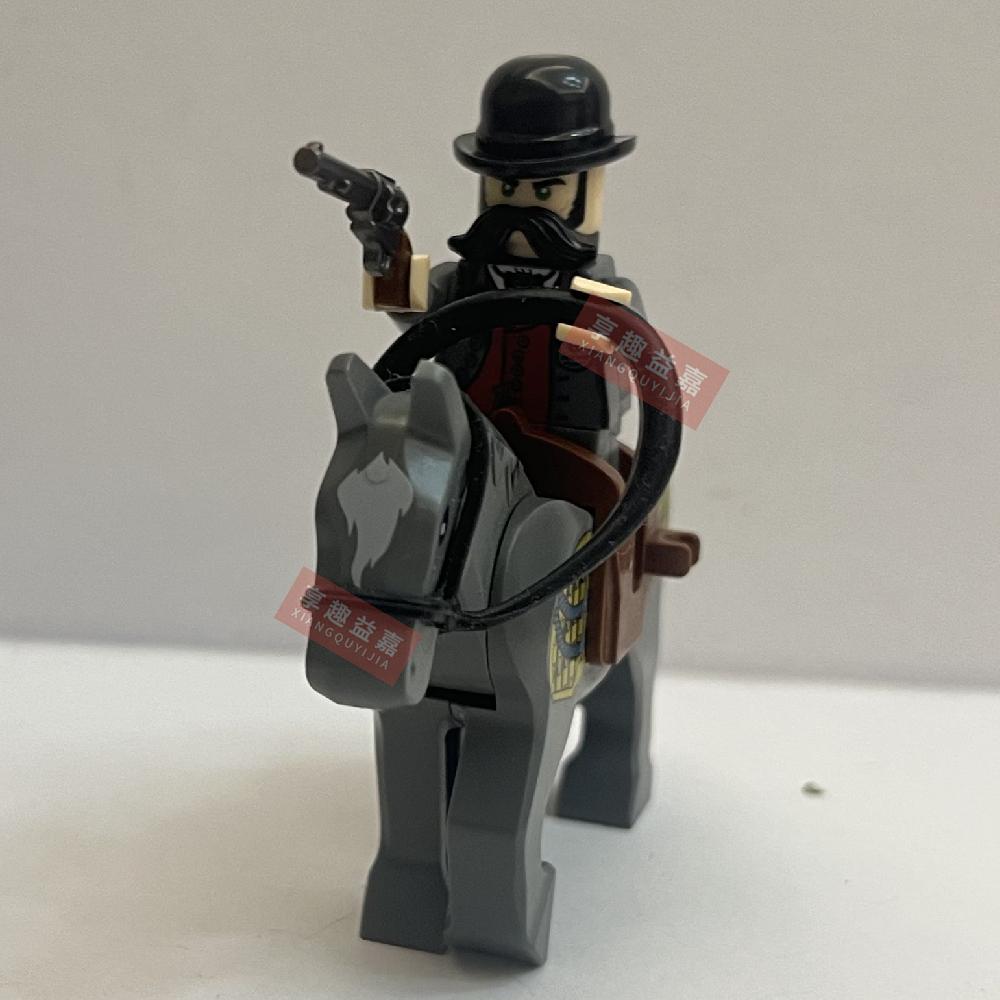 Police Wolf or Deer Detective Science  Valkyrie Building Blocks DIY mini action toy figures Assemble Bricks Children toys Gifts