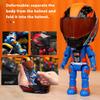Desktop Rider Ornament Deformable Rider Figurine Deformable Helmet Racing Driver Action Figure with Movable Joints for Desktop