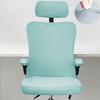 3Pcs/Set Computer Swivel Chair Cover Universal Ergonomic Game Chair Cover with Headrest Armrest Cover for Office Home