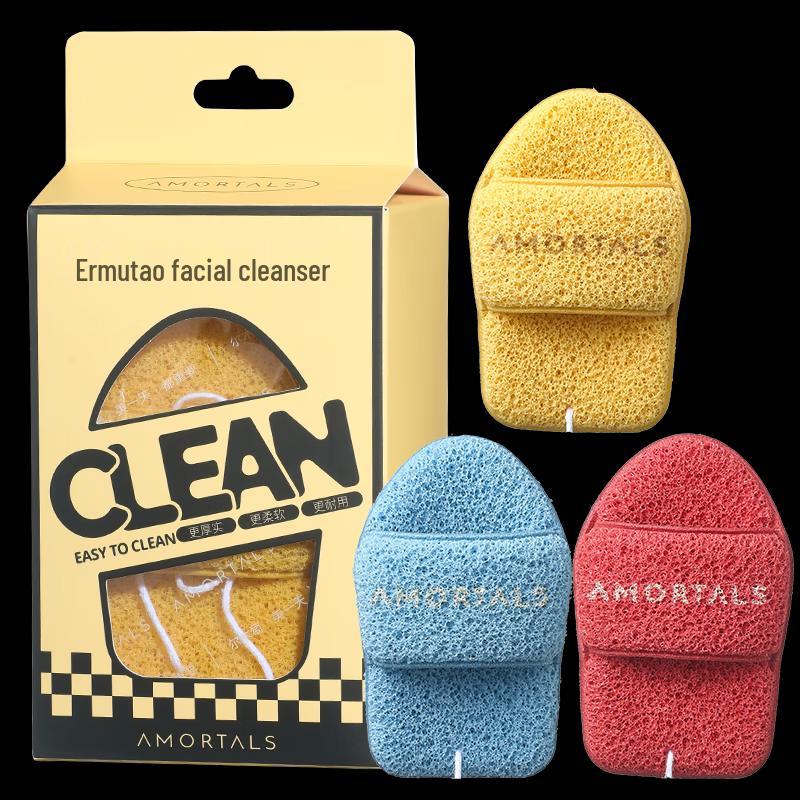 AMORTALS Little Slipper Cleansing Puff Set (3-Pack)