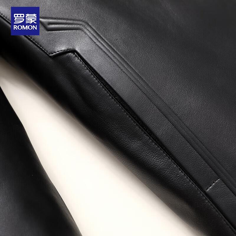 Romon Men's Genuine Sheepskin Leather Jacket