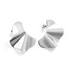 Fashion stud earrings Atmospheric high-end sense niche hip-hop special-shaped irregular cold wind stainless steel stud earrings