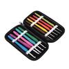 Crochet Hook 10 Sizes Ergonomic Handles Smooth Needles Bearded Needle for Arthritic Hands