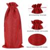 10Pcs Burlap Wine Bags with Drawstrings and Tags Wine Bottle Gift Bags Christmas Wedding Birthday Holiday Party Housewarming