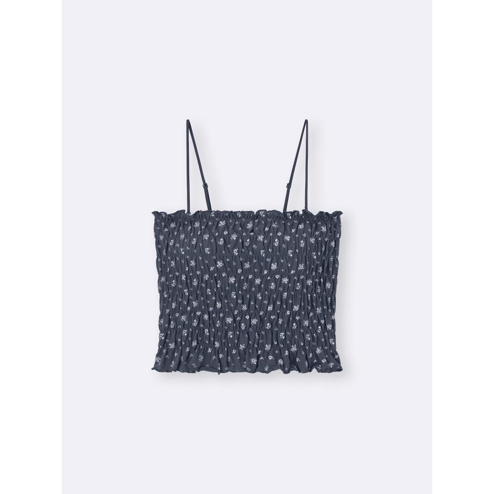 GU by Uniqlo Bra Feel Cropped Shirring Tube  Flower 