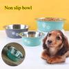 Schattige Hondenschaaltjes voor Middelgrote Grote Honden Voerbakken Waterbakken Roestvrij Staal Kleine Hondenschaal Verhoogde Huisdier Voerbakken